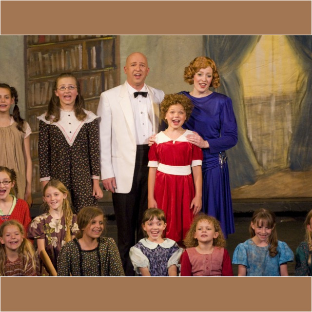 David Baker as Daddy Warbucks in Annie at Draper Historic Theater