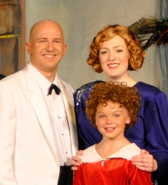 David Baker as Daddy Warbucks in Annie at Draper Historic Theater