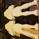 Egyptian Statues: Foam shaping