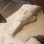 Egyptian Statues: spackling the cracks