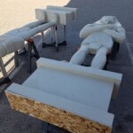 Egyptian Statues: base coat painting