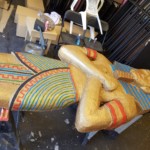 Egyptian Statues: decorative painting