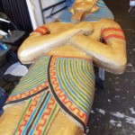 Egyptian Statues: decorative painting