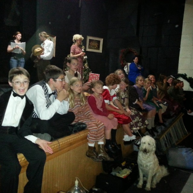 Annie at Draper Historical Theater - Behind the Scenes