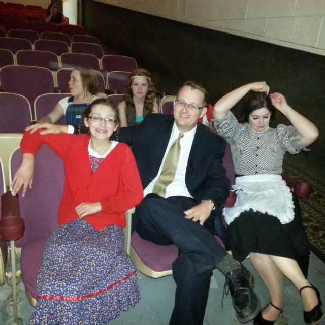 Annie at Draper Historical Theater - Behind the Scenes