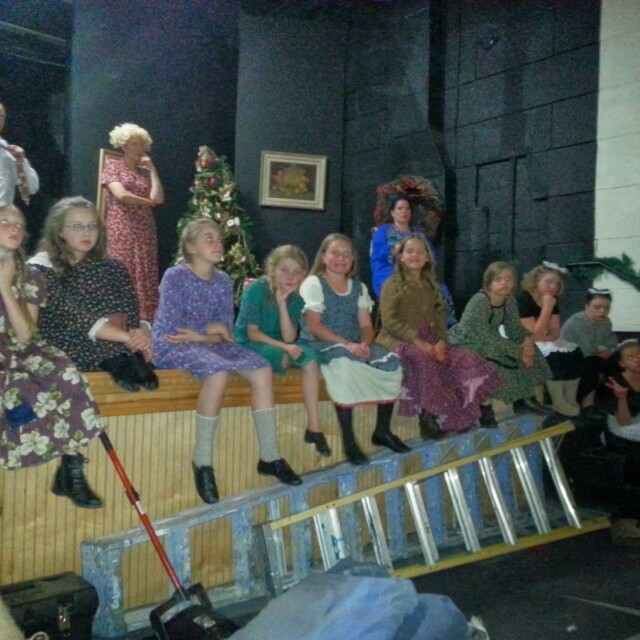 Annie at Draper Historical Theater - Behind the Scenes