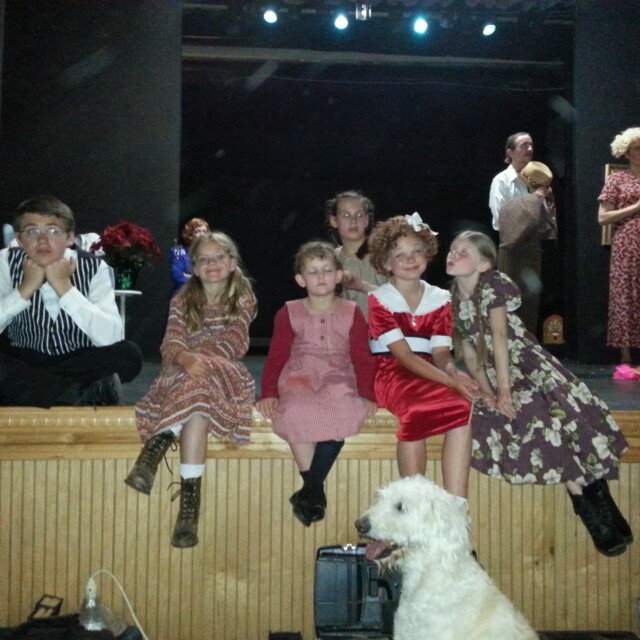 Annie at Draper Historical Theater - Behind the Scenes