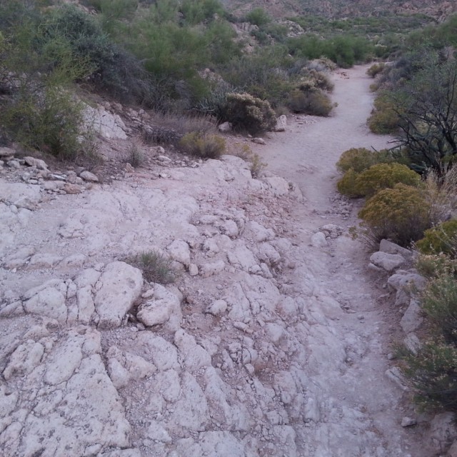 Superstition Mountains: The chalky trail