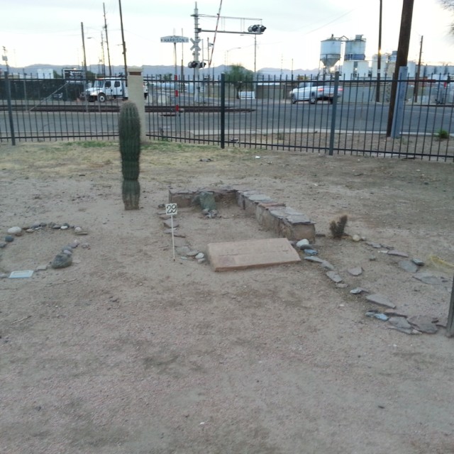 Weird spacing of the graves in this corner of the cemetery