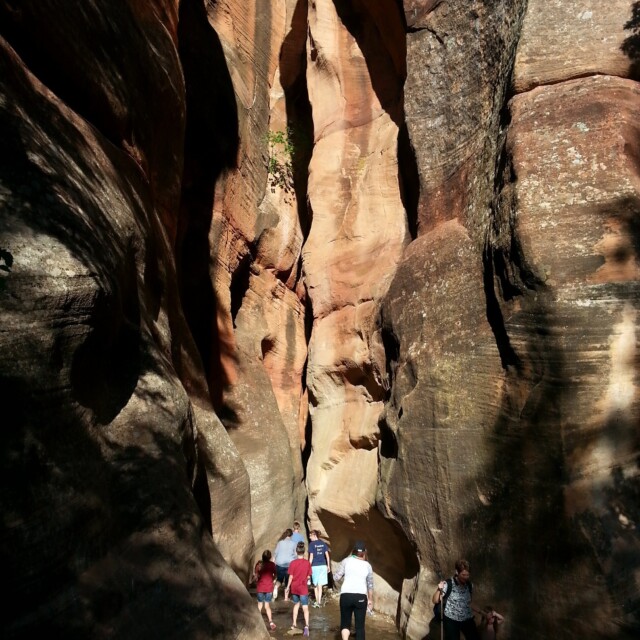 Kanarraville Falls Hike - into the slot