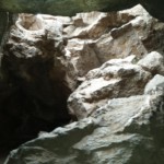 The cave is only accessible because of this cave-in