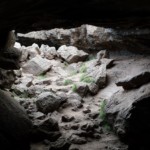 The cave is only accessible because of this cave-in