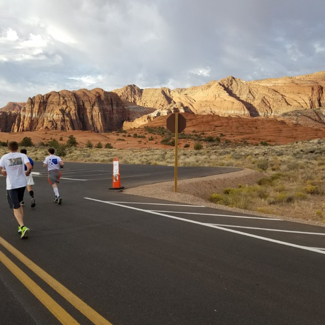 Snow Canyon Half Marathon - course photos
