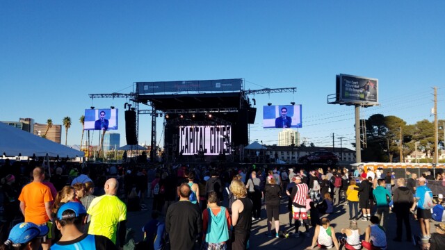 The band Capital Cities was the headliner at the 2018 Las Vegas Rock 'n' Roll Marathon. They put on a great show! Las Vegas Rock 'n' Roll Marathon 01