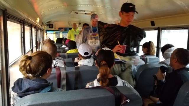 Loading up the bus for the starting line!