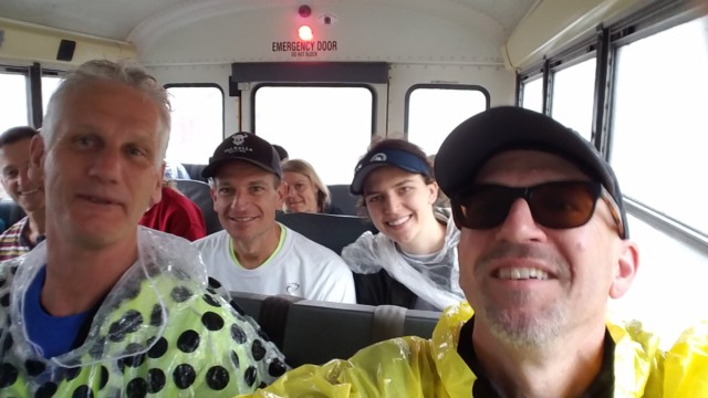 The nervous energy on the bus was as thick as the humidity.