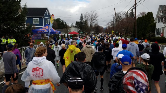 The flood of humanity down Grove Street.