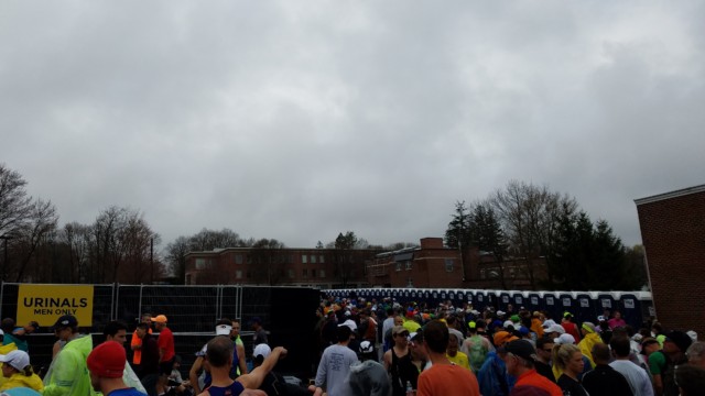 They actually had port-a-urinals. Genius idea.
