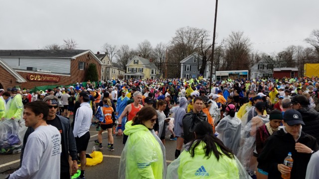 The last pit stop before the starting corrals.