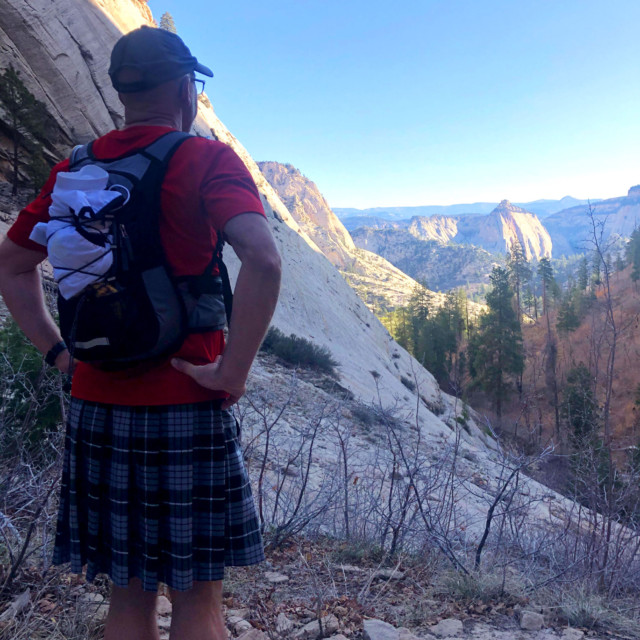 Looking back into the canyon during the long climb up to the Cabin Spring lookout.