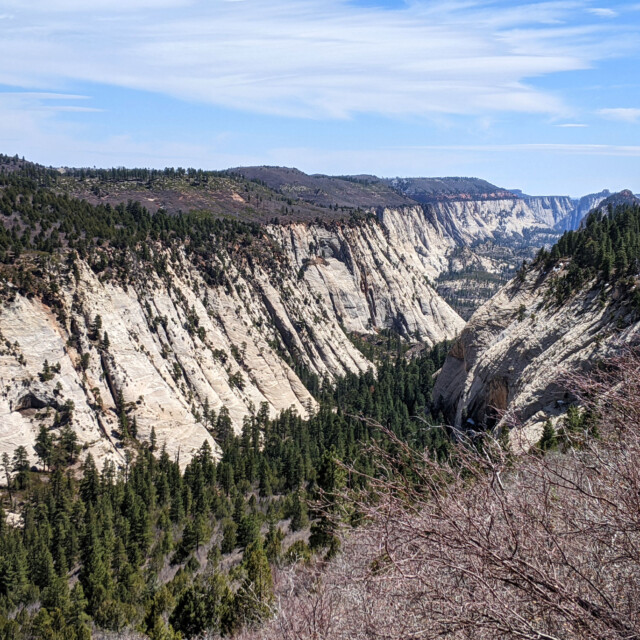 Now on the other side of Wildcat Canyon, which stretches on for miles.